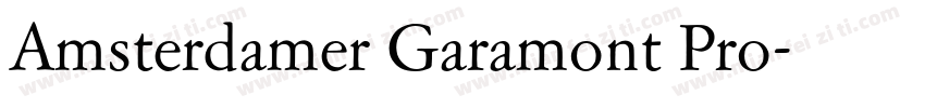 Amsterdamer Garamont Pro字体转换